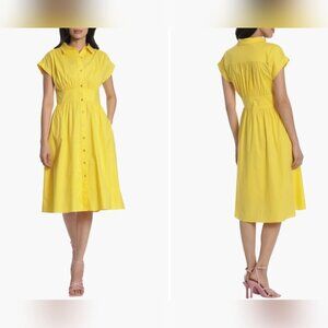 Maggy London Stretch Poplin Shirtdress